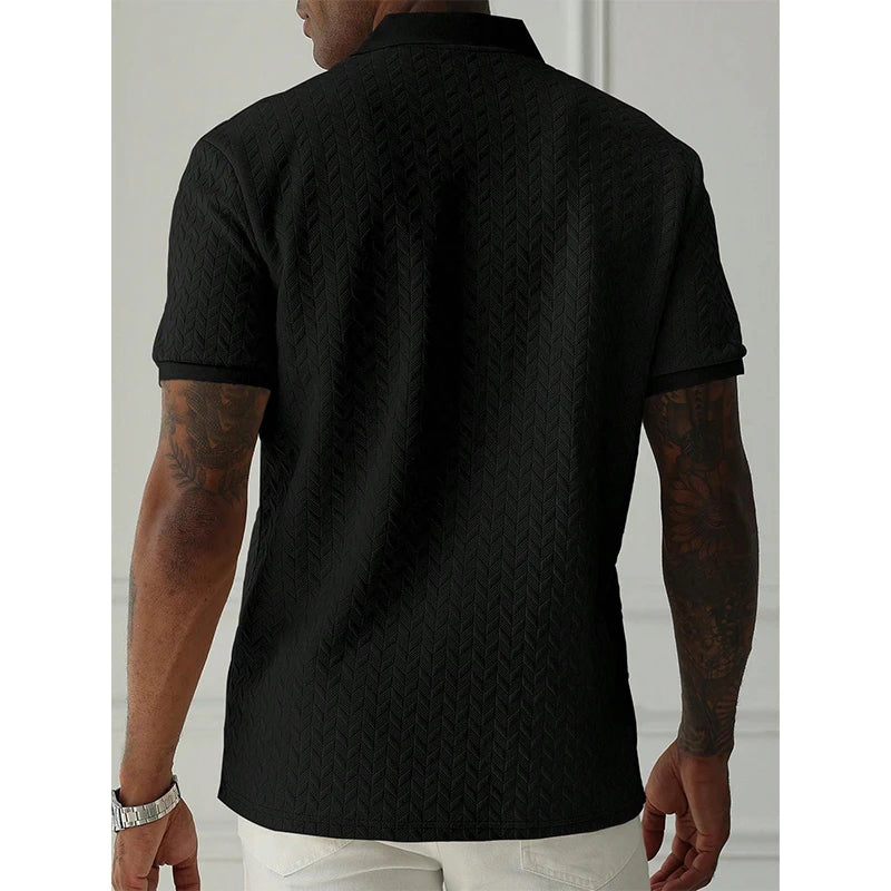 Mens Polo Shirt Summer Short Sleeve Male