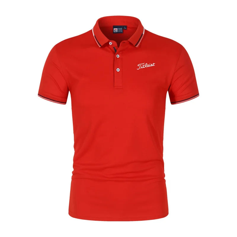Men's Printed Polo T-Shirt Summer Fashion Golf