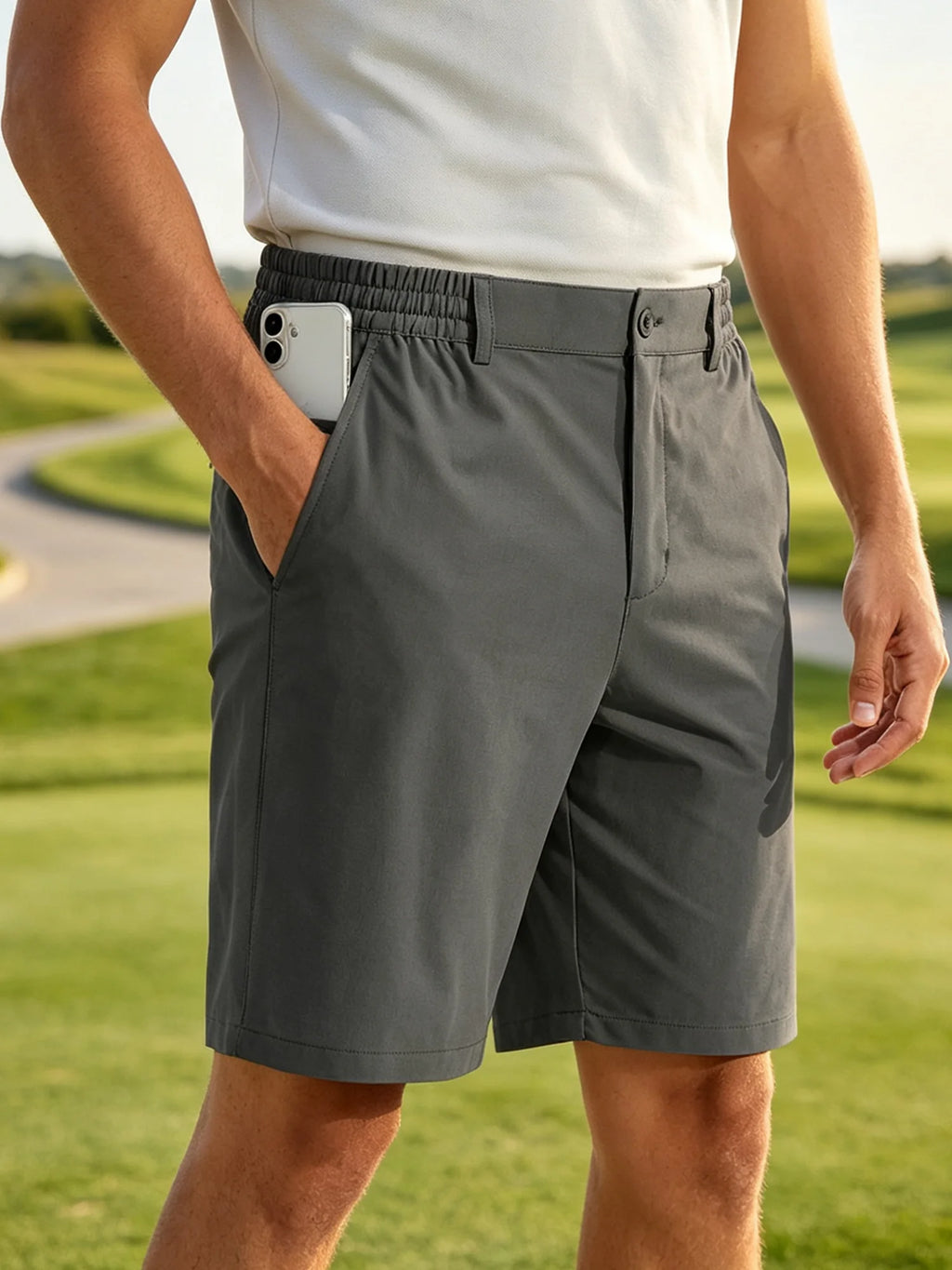 Men Golf Shorts Lightweight Dress Shorts Quick