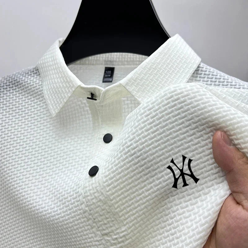 Men's Business Casual Short Sleeve Golf Shirt