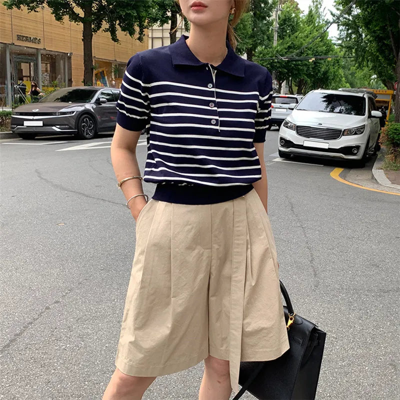 Women's Wool Polo Shirt