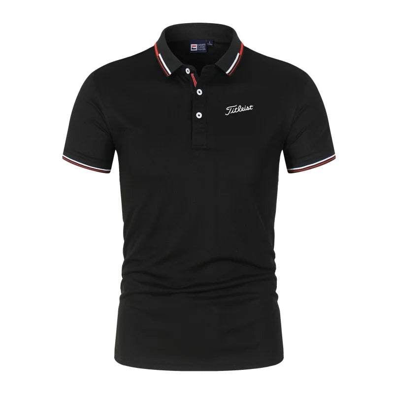 Men's Printed Polo T-Shirt Summer Fashion Golf