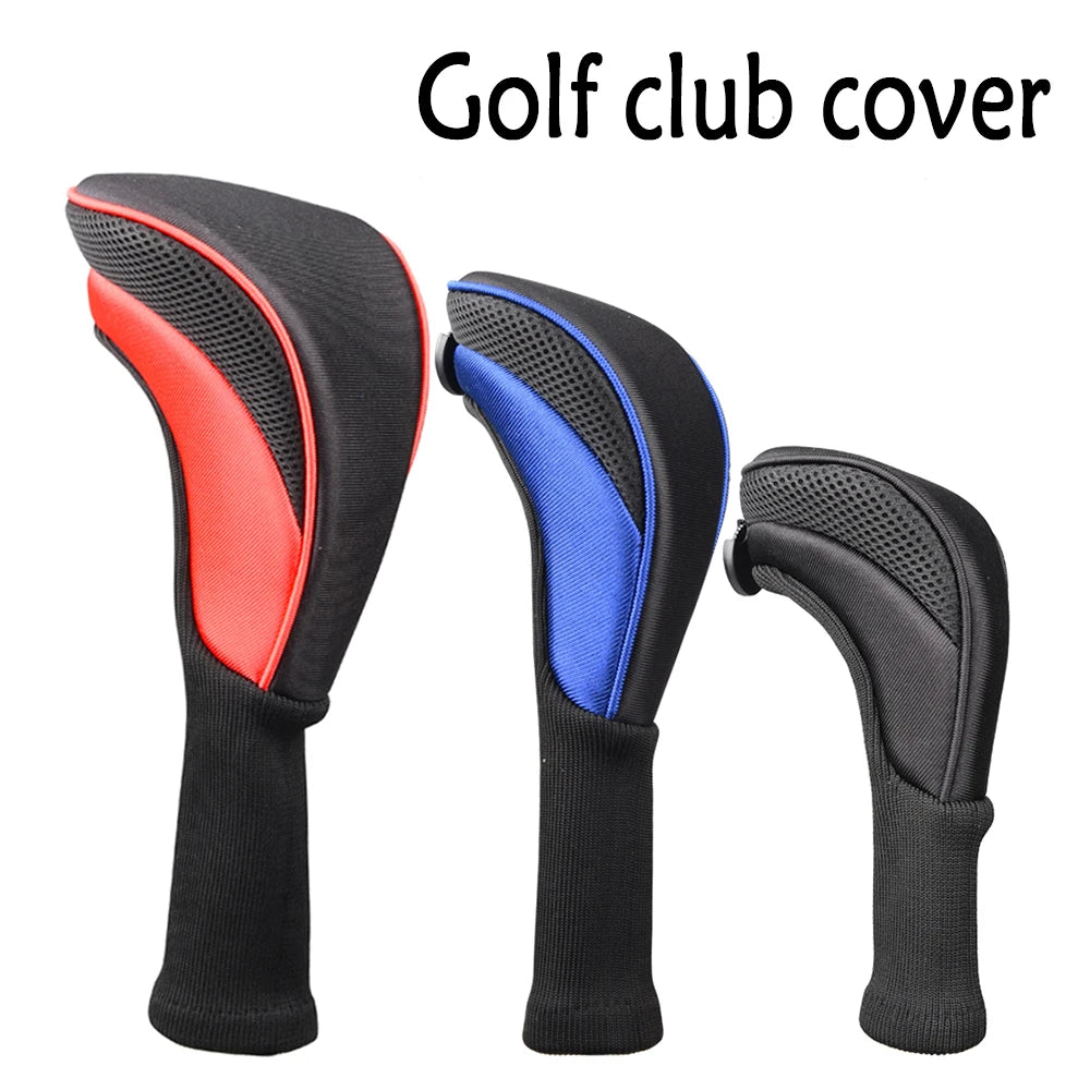 Numbered Wood Golf Club Head Covers, 3pc
