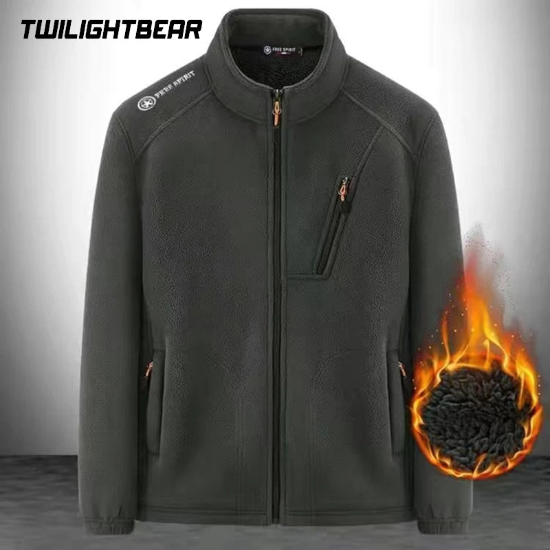 Winter Men's Jacket Fleece Coats Waterproof Jacket