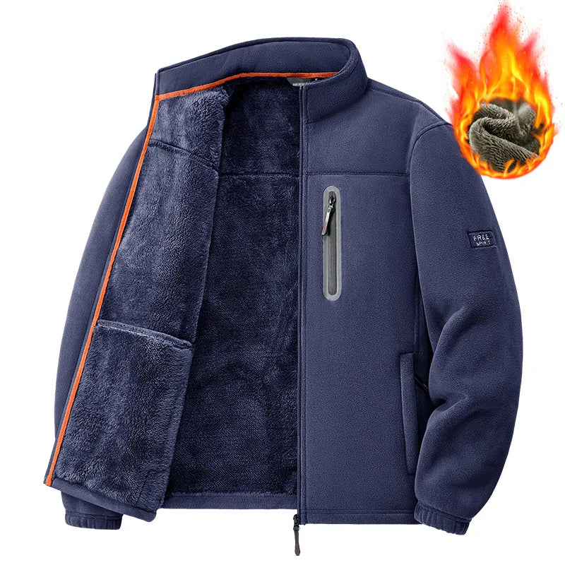 Men's Outdoor Fleece Jacket Autumn Winter Thickened
