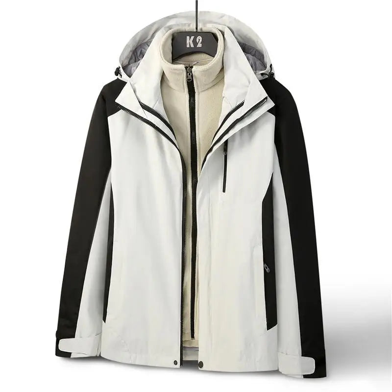 Winter Outdoor Fleece Jacket Warm Three