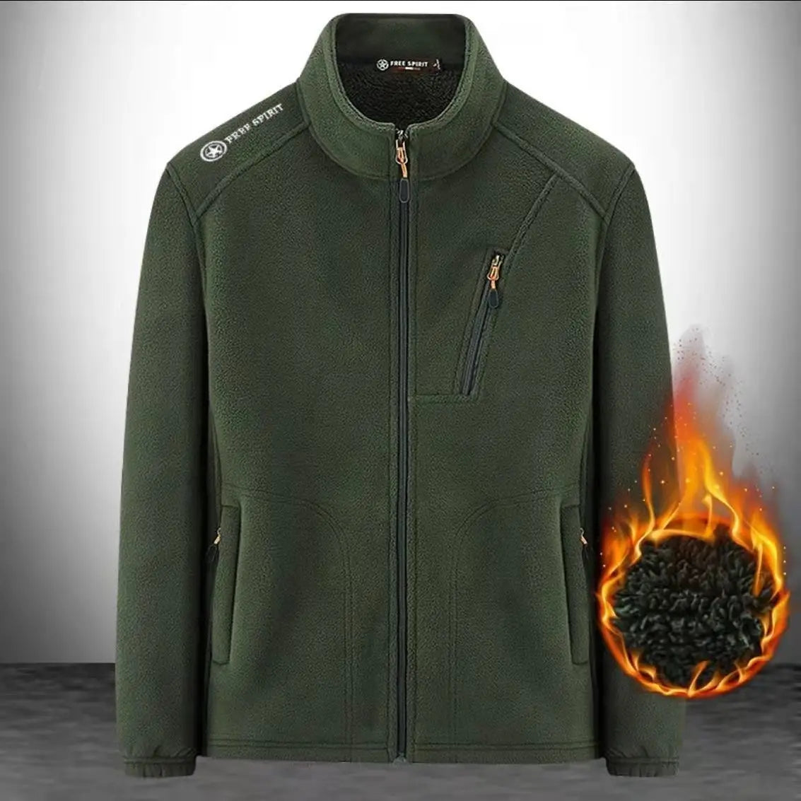 Winter Men's Jacket Fleece Coats Waterproof Jacket