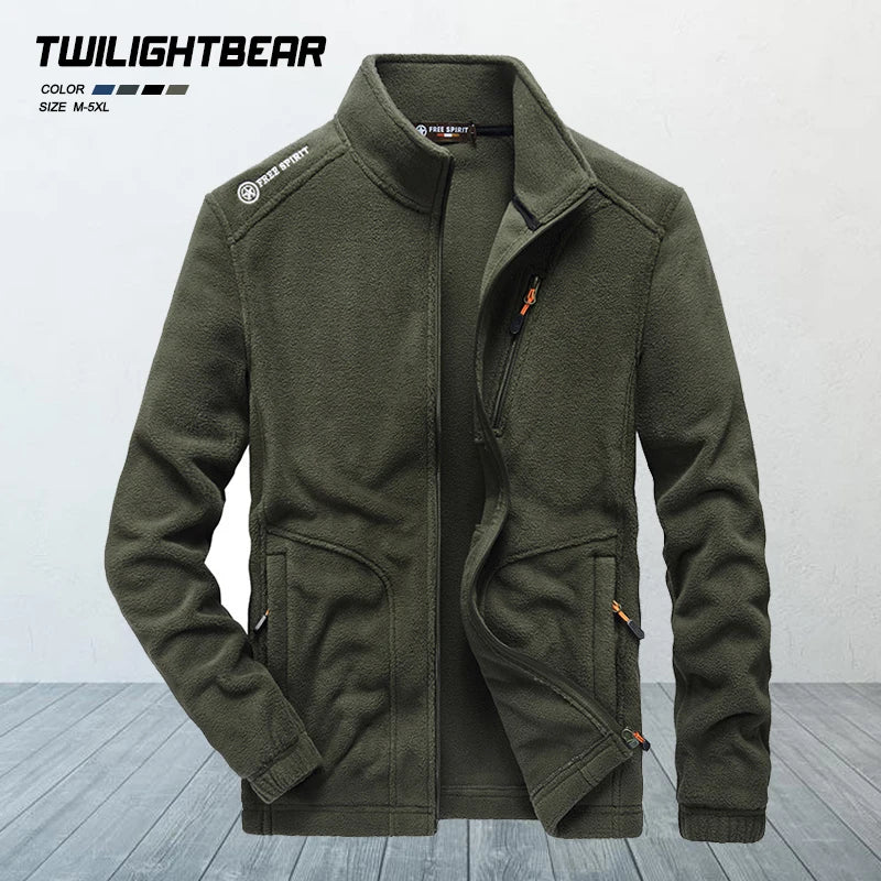 Winter Men's Jacket Fleece Coats Waterproof Jacket