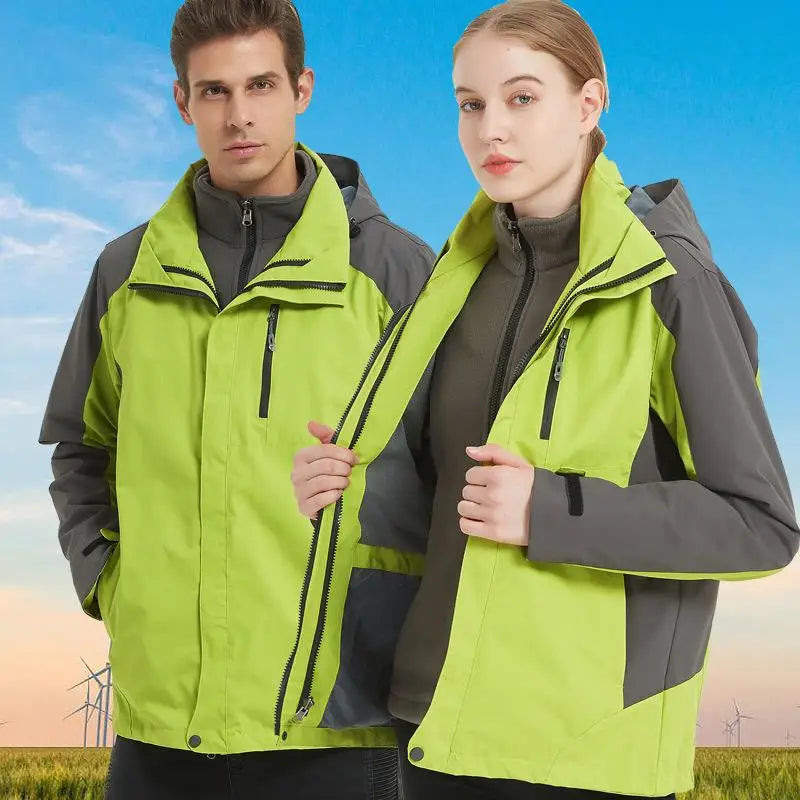 Winter Outdoor Fleece Jacket Warm Three