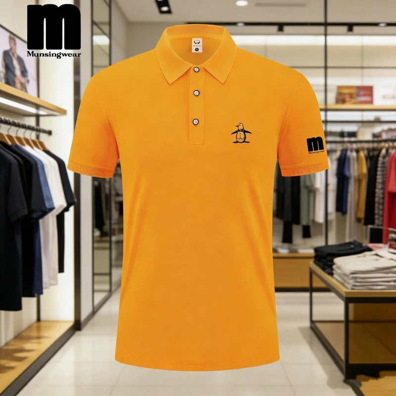 Golf Polo Shirt Men's Business Polo Collar