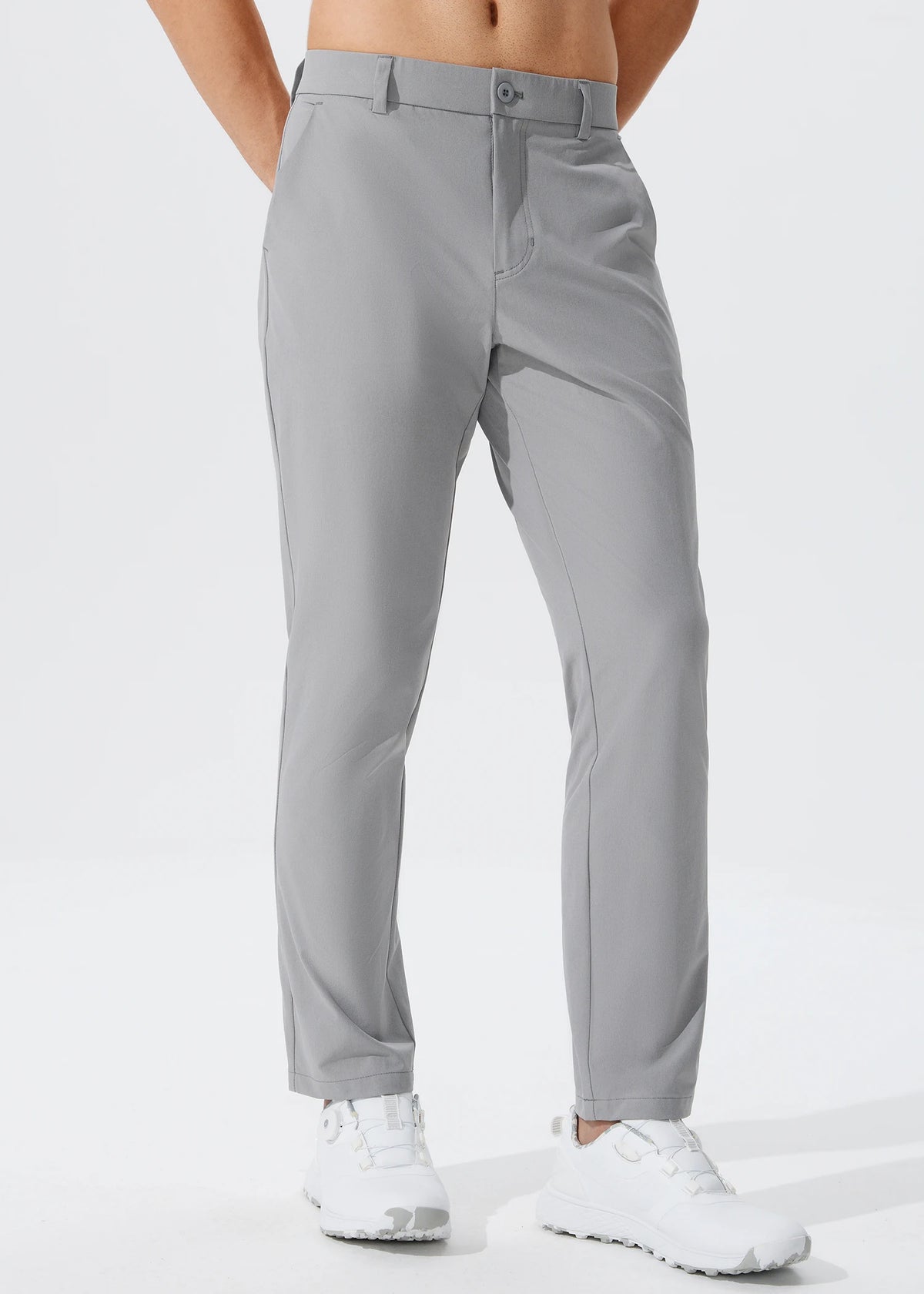 Men's Casual Golf Pants Stretch Slim Straight