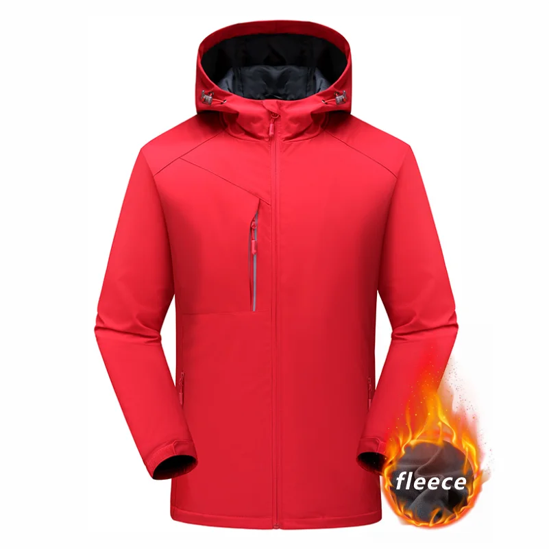 Men's Winter Inner Fleece Waterproof Jacket Custom