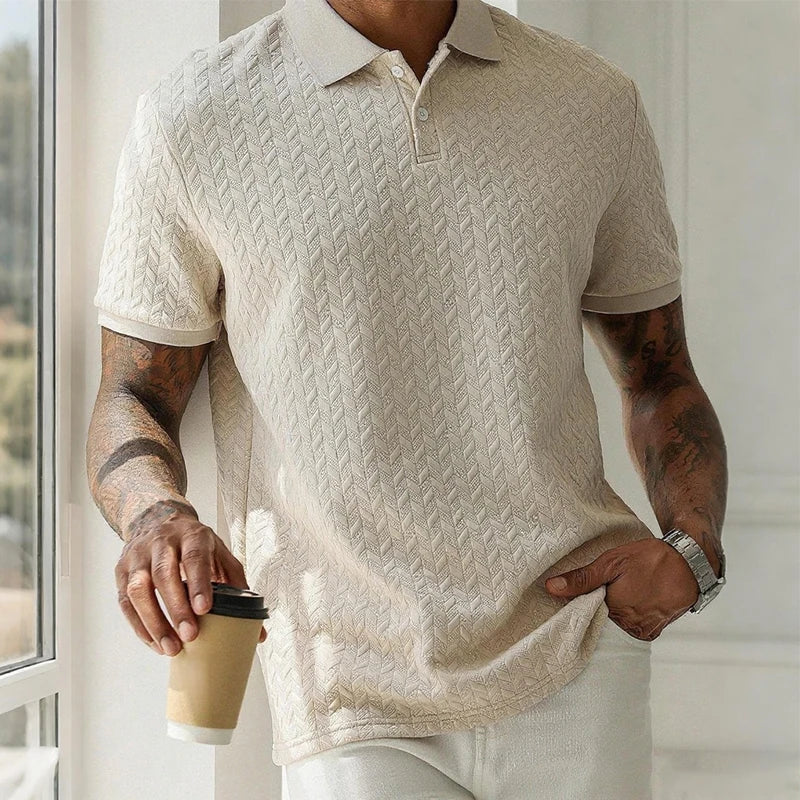 Mens Polo Shirt Summer Short Sleeve Male