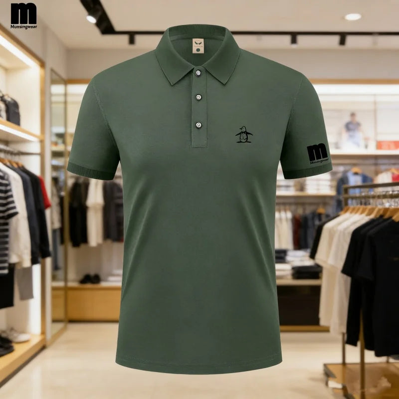 Golf Polo Shirt Men's Business Polo Collar
