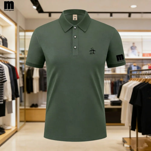 Golf Polo Shirt Men's Business Polo Collar