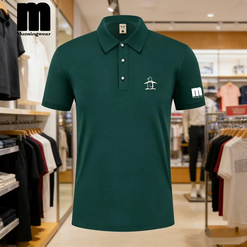 Golf Polo Shirt Men's Business Polo Collar