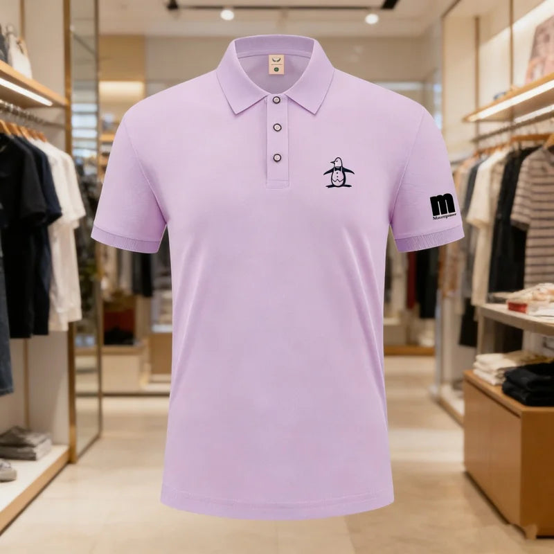 Golf Polo Shirt Men's Business Polo Collar