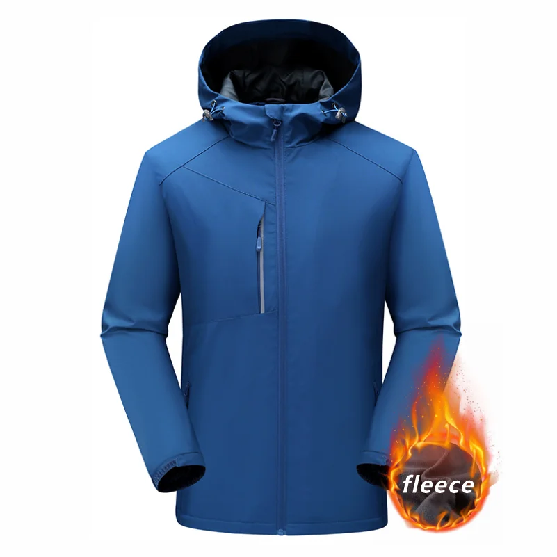 Men's Winter Inner Fleece Waterproof Jacket Custom