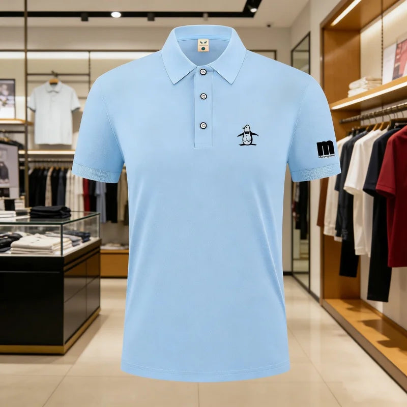 Golf Polo Shirt Men's Business Polo Collar