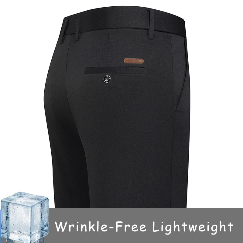 Mens Golf Pants Lightweight Breathable Casual Business