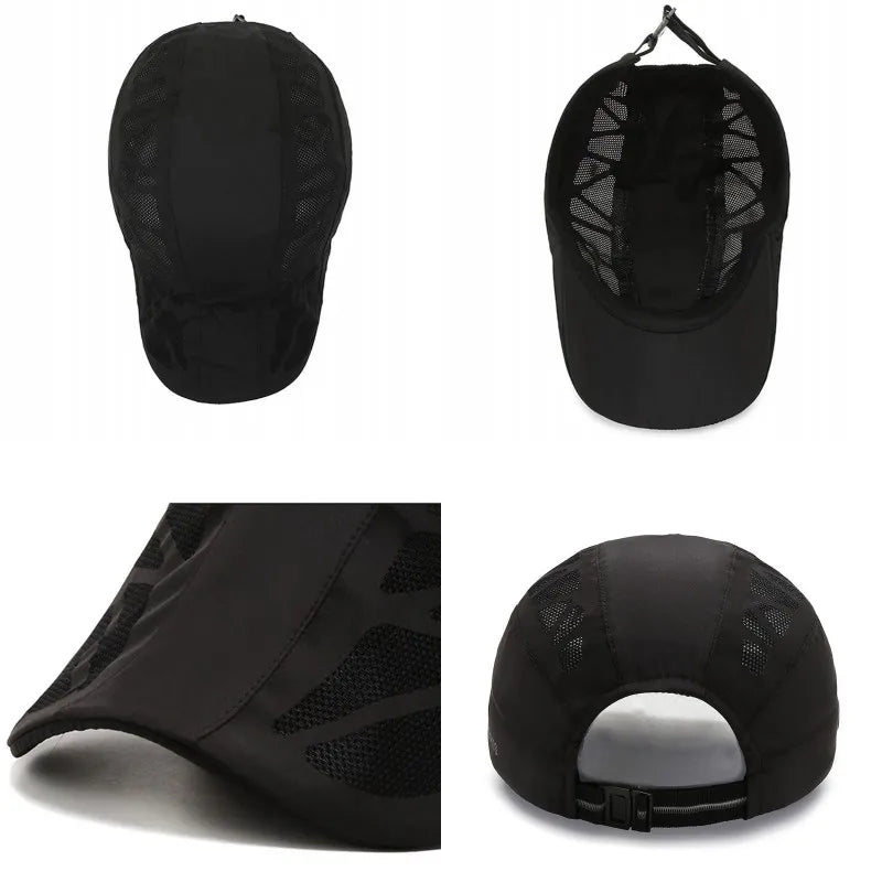 Summer Mens Sports Sun Hats Breathable Mesh