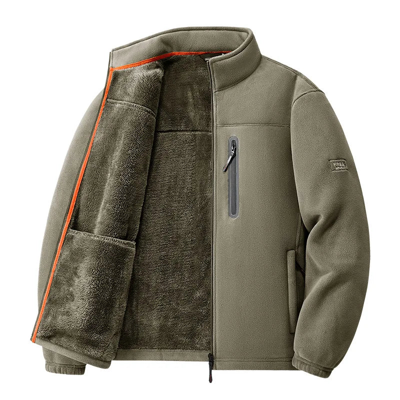 Men's Outdoor Fleece Jacket Autumn Winter Thickened