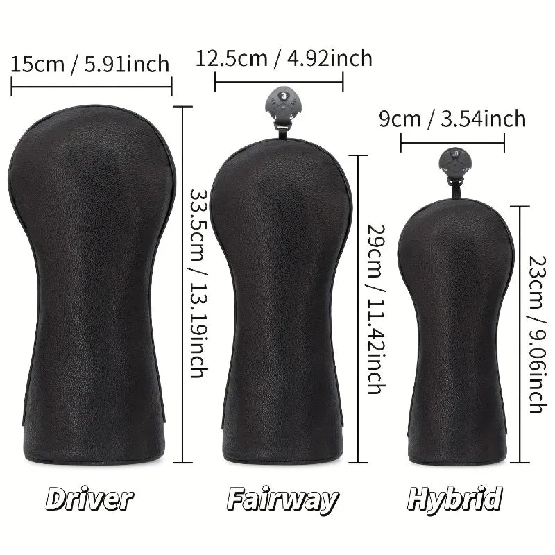 Heavy-Duty Zip Golf Club Head Cover