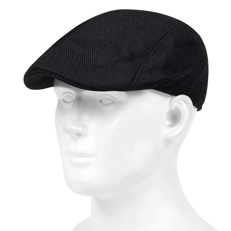 Mens Solid Cassette Caps Spring and Summer
