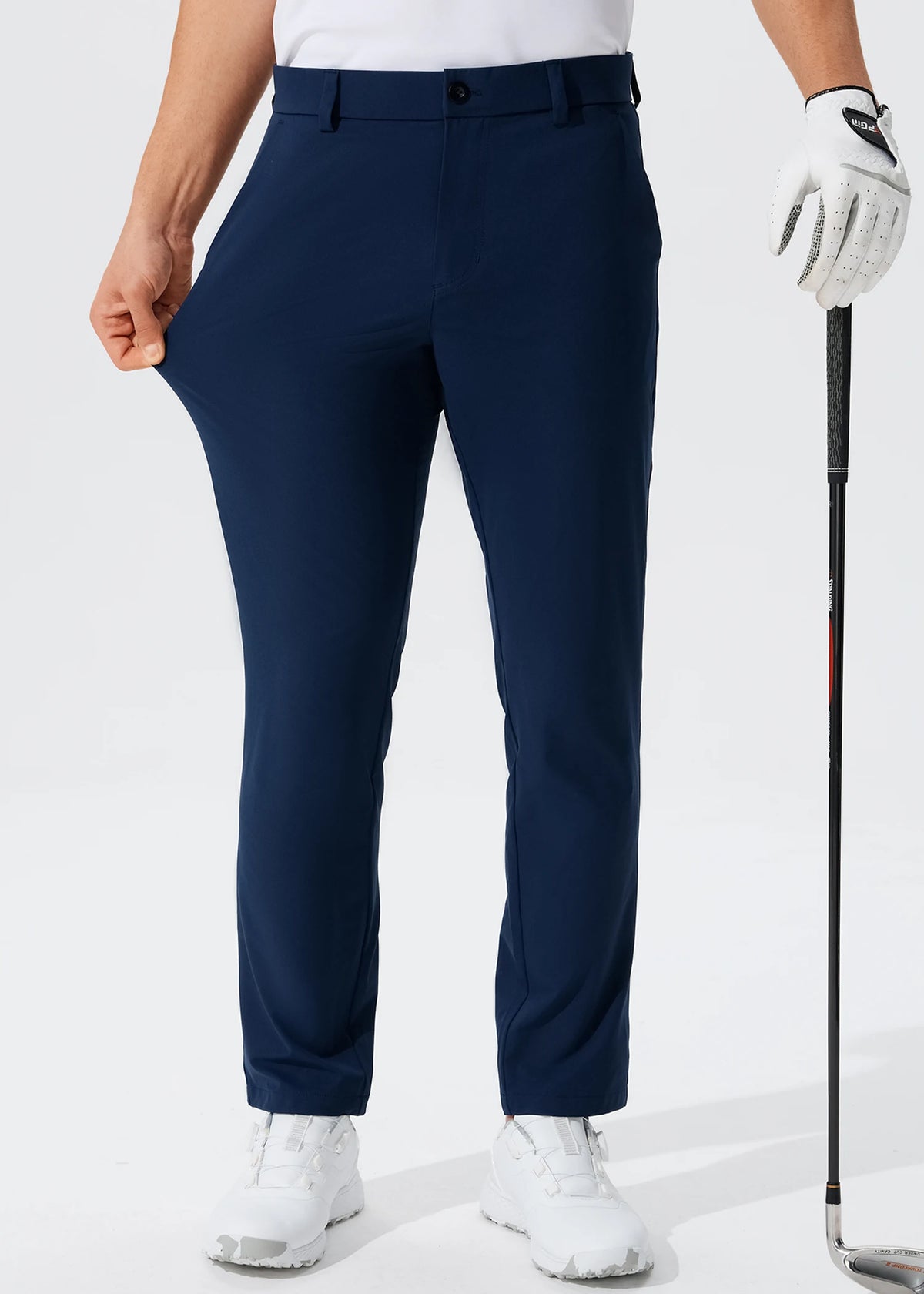 Men's Casual Golf Pants Stretch Slim Straight