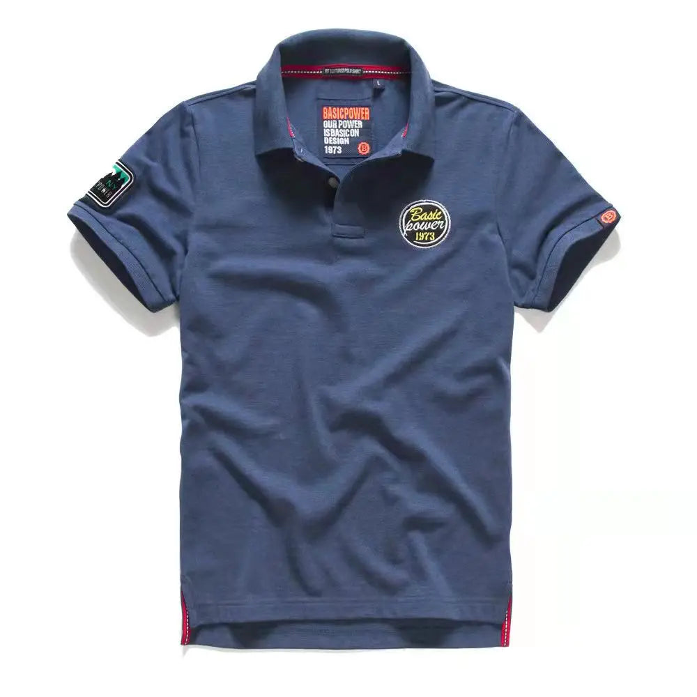 Summer Mens Polo Shirts Cotton Shirts Short