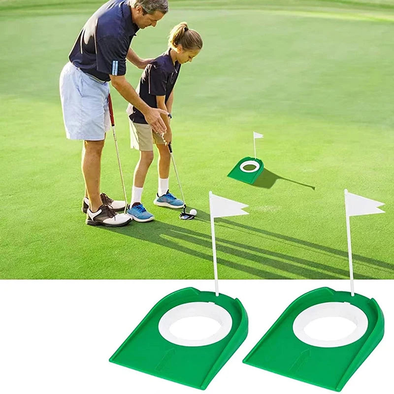 Indoor Golf Putting Green with Flag