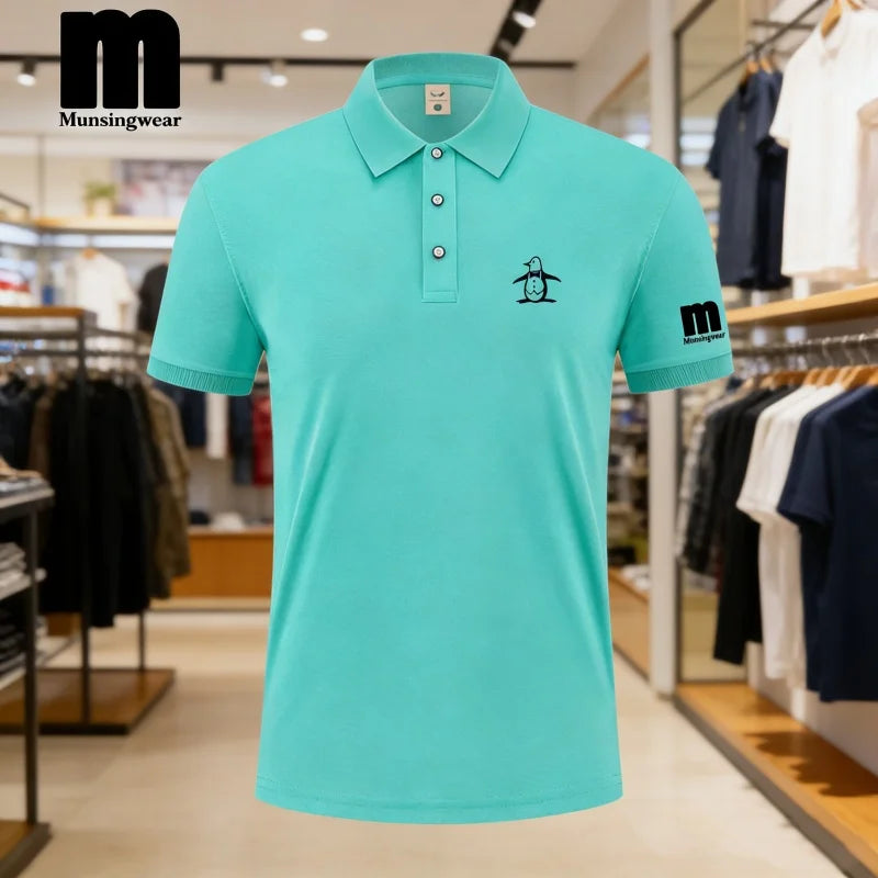 Golf Polo Shirt Men's Business Polo Collar