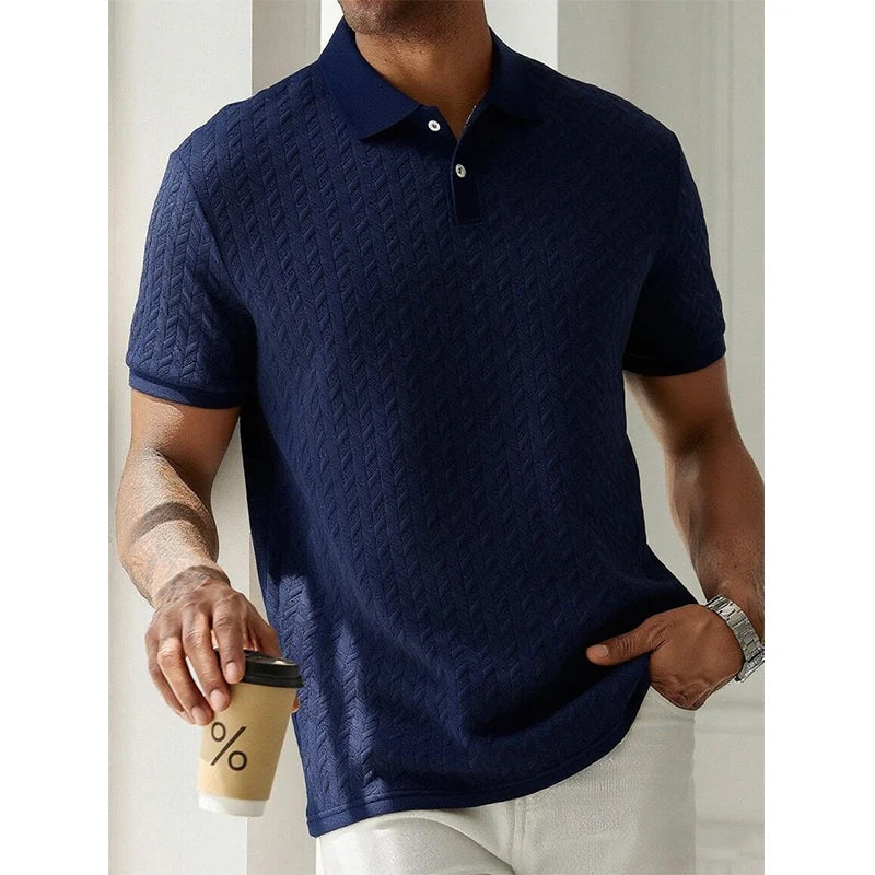 Mens Polo Shirt Summer Short Sleeve Male