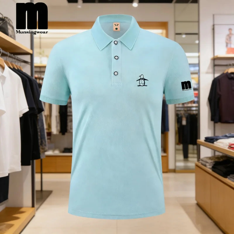 Golf Polo Shirt Men's Business Polo Collar