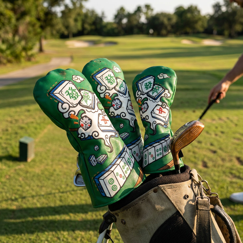 Mahjong-Style Wood Head Covers